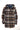 Parka in lana cotta Check Multicolor Blu con fodera interna in tessuto V2