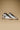 OLYMPIC - Low-top sneakers White retro and Military Green suede insert with fabric tongue