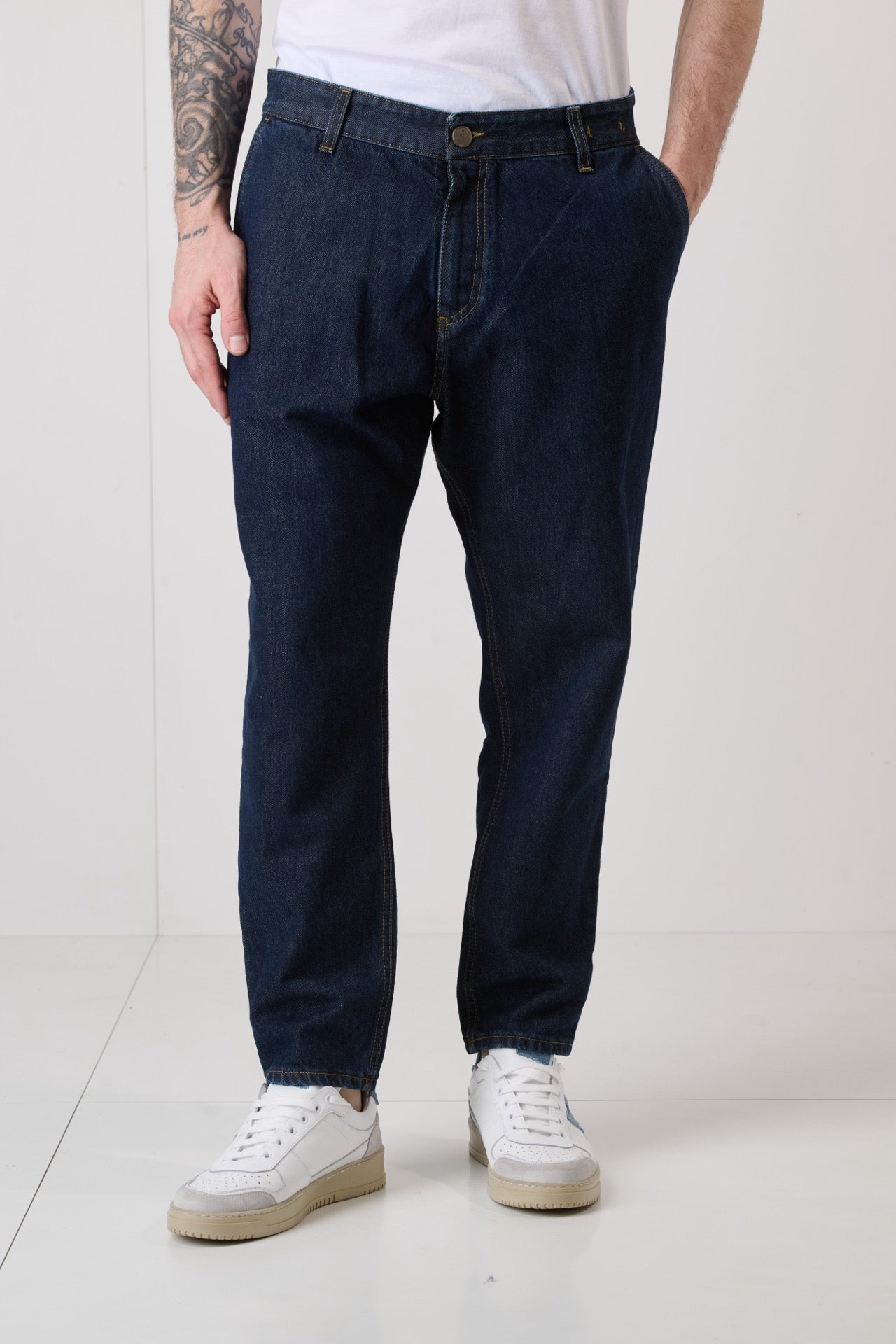 Denim Cosa Significa Thesan Trench In Denim Scuro