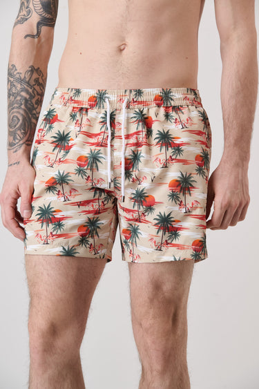 Costume stampa All-Over Tropical