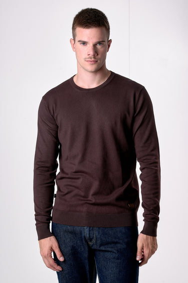 Maglione Girocollo in viscosa Moro