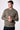 Maglione Girocollo punto riso Tortora con Toppe Patchwork Ricamate con Tessuti V2