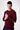 Maglione Girocollo punto riso Bordeaux con Toppe Patchwork Ricamate con Tessuti V2