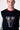 Maglione Girocollo College con V e Toppe ricamate in tessuto V2