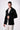 Giacca Monopetto in filato Soft Touch Nera con pochette in tessuto V2