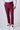 Pantalone Alta Sartoria doppia pence Bordeaux con interni in tessuto V2