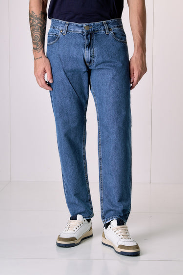 DETROIT - Jeans Loose Fit - Azzurro con salpa in tessuto V2