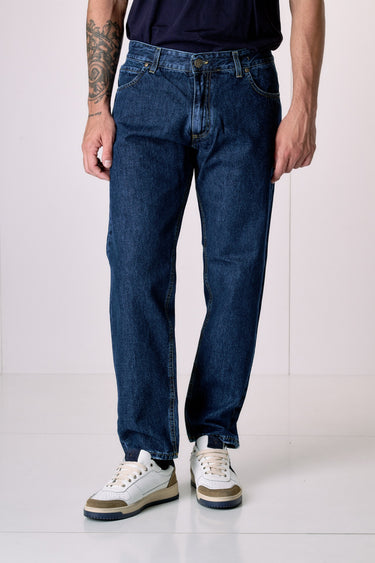 DETROIT - Jeans Loose Fit - Blu con salpa in tessuto V2