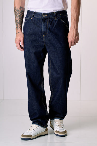 PORTLAND - Jeans Work Over Fit - Lavaggio Zero con salpa in tessuto V2