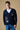 Cardigan con Bottoni Blu Multi Patch ricamate in tessuto V2