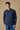 Maglione Girocollo in 100% Extrafine Merino tinto capo Blu