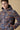Multicolor wool bomber jacket with zip and hood