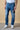 TOKYO - Jeans Slim Fit - Blu con Taschino, Doppia Patch frontale e salpa ricamata in doppio tessuto V2