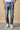 LONDON - Jeans Slim Fit - Antracite con doppia Patch frontale e Tasca in tessuto V2
