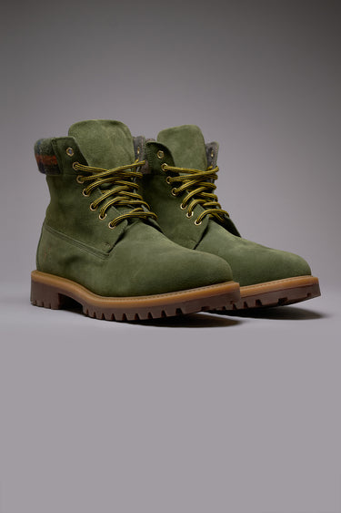 DAKOTA - Stivaletto Scamosciato Verde Militare