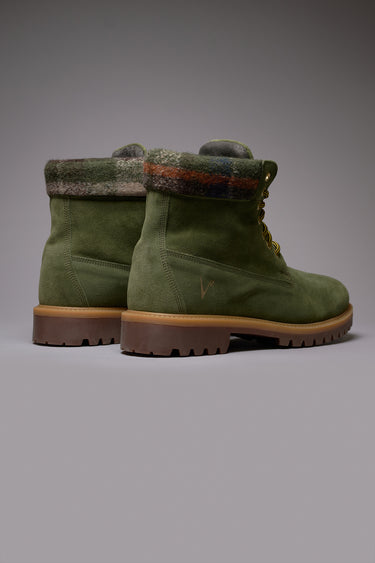 DAKOTA - Stivaletto Scamosciato Verde Militare
