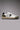 COLLEGE - White Sneakers with Black and Military Green Inserts and Two-Tone Sole