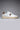 COLLEGE - White Sneakers with Brown Suede Back and Insert