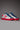 OLYMPIC RAINBOW - White low-top sneakers with neon pink sole and V2 fabric tongue