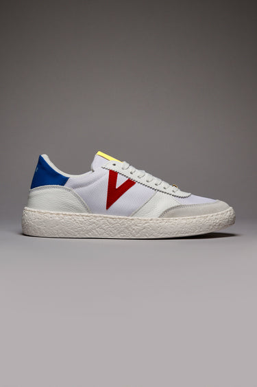 ATENA MULTICOLOR - Sneakers a suola bassa Bianca con inserti gommati Multicolor