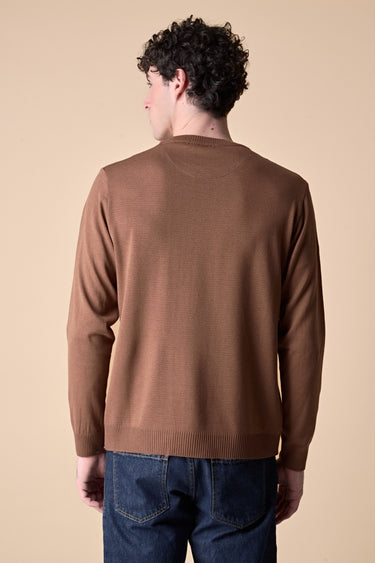 Moro sweater with motorcycle inlay