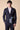 Giacca Sartoriale in Jersey Blu con Patchwork in tessuto V2