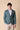 Single-breasted, high-tailored, green flame jacket with V2 fabric interior and pocket square