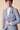Single-breasted high-tailored jacket in blue pinstripe with V2 fabric interior and pocket square