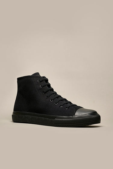 STELLAR - Sneakers alta Nera con interno Thindown