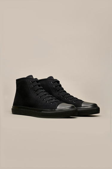 STELLAR - Sneakers alta Nera con interno Thindown