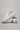 GALAXY - Sneakers Bianche con suola alta trasparente e retro Comics con borchie Multicolor e schizzi di vernice