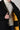 Cappotto sartoriale in Lana Nero accoppiato a contrasto con pochette in tessuto V2