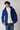 Wool bomber jacket with contrasting Royal Blue zip
