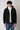 Wool bomber jacket with contrasting black zip