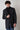 Cappotto in Lana Principe di Galles Blu accoppiato a contrasto con pochette in tessuto V2