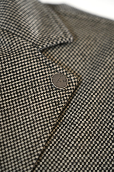 Giacca Monopetto Sartoriale Quadretto Nero