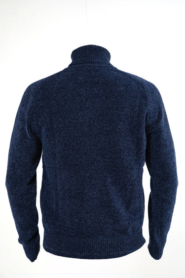 Blue Chenille Turtleneck