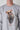 Gray sweatshirt with Teddy print and Sand Tartan fabric insert