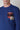 Copiativo Blue pearly crew-neck sweater with embroidered patch in V2 fabric
