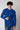 Maglione girocollo strappi Blu Royal