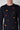 Blue Extrafine Merino crew-neck sweater with polka dot inlay