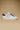 TENNIS - White low-top sneakers with Dark Herringbone fabric back