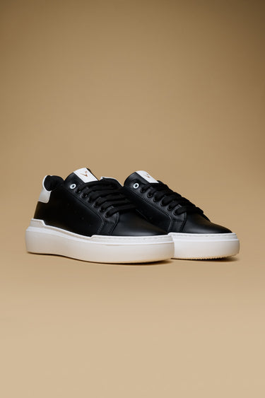 VEGAS - Sneakers a suola alta nera retro Bianco
