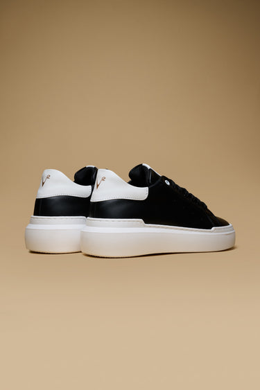 VEGAS - Sneakers a suola alta nera retro Bianco