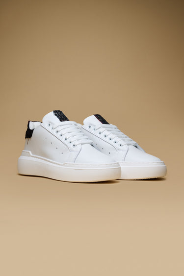 VEGAS - Retro High-Sole Tartan Blue Sneakers