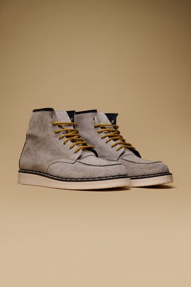 COURMAYEUR - Taupe Suede Ankle Boot