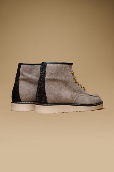 COURMAYEUR - Taupe Suede Ankle Boot