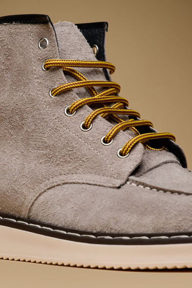 COURMAYEUR - Taupe Suede Ankle Boot