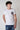 T-Shirt Bianca con taschino in tessuto V2 e schizzi di vernice