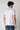 T-Shirt Bianca con taschino in tessuto V2 e schizzi di vernice